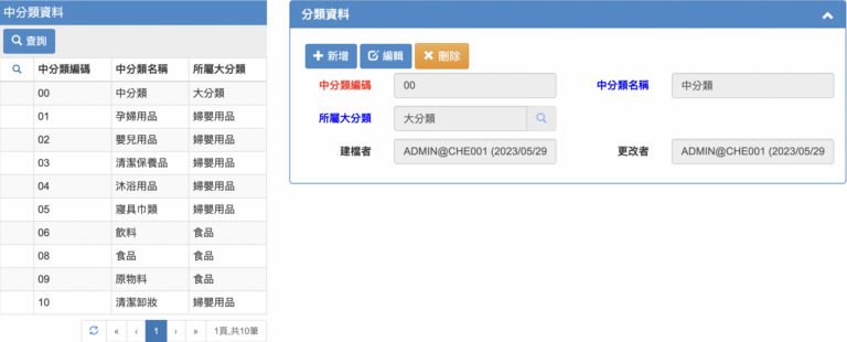 中分類資料